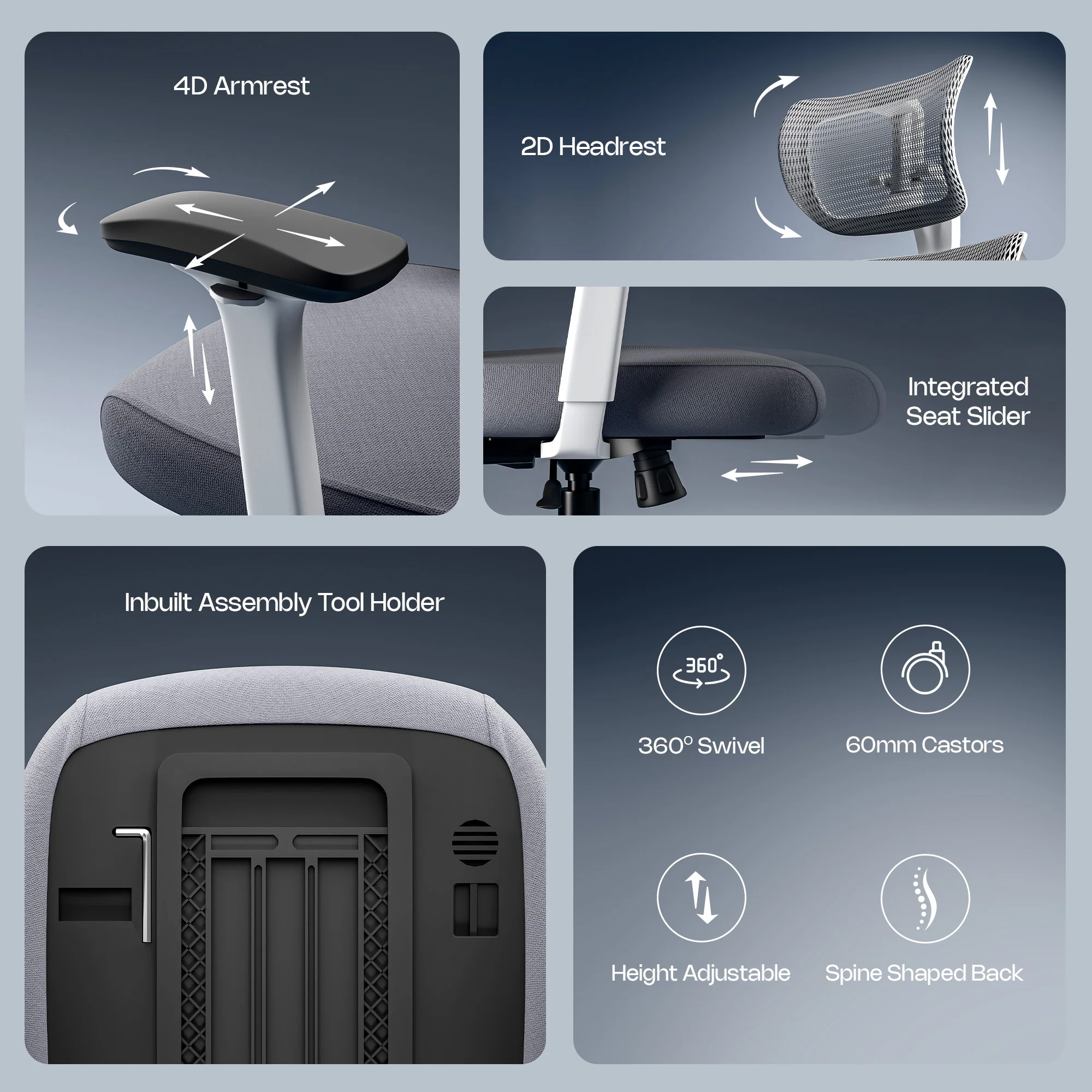 Green Soul Zodiac Pro Series High Back Mesh Office Chair - Image 106