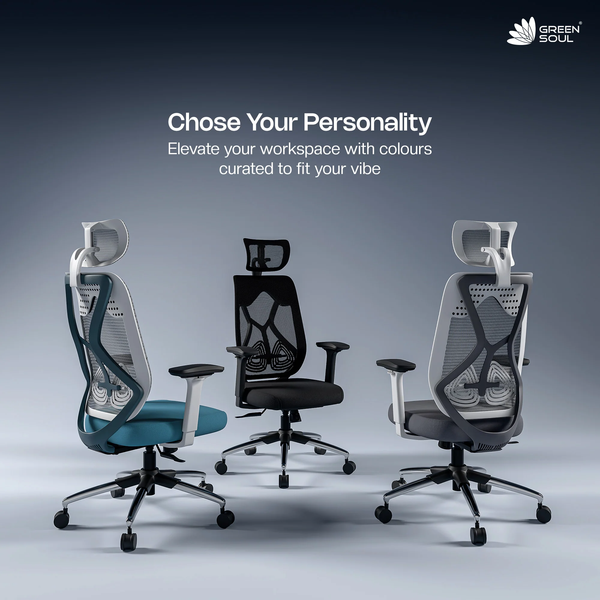 Green Soul Zodiac Pro Series High Back Mesh Office Chair - Image 113