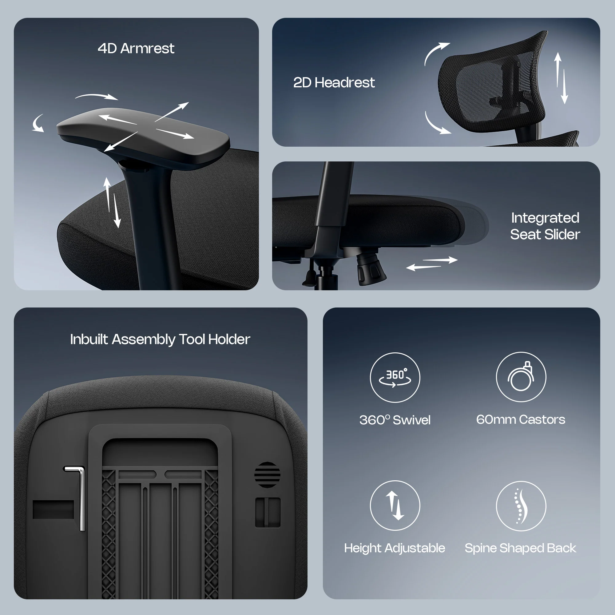 Green Soul Zodiac Pro Series High Back Mesh Office Chair - Image 127