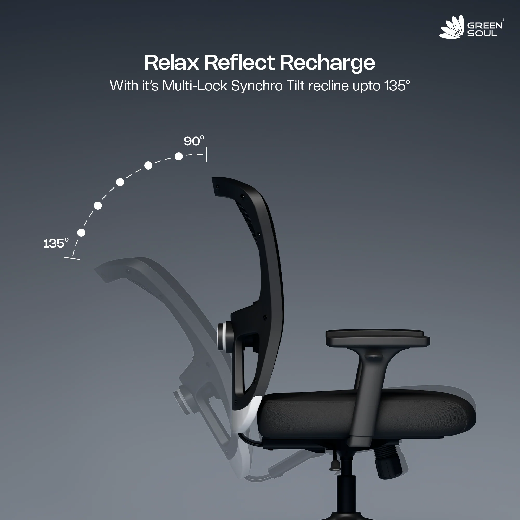 Green Soul Jupiter Superb Mid Back Mesh Office Chair - Image 25