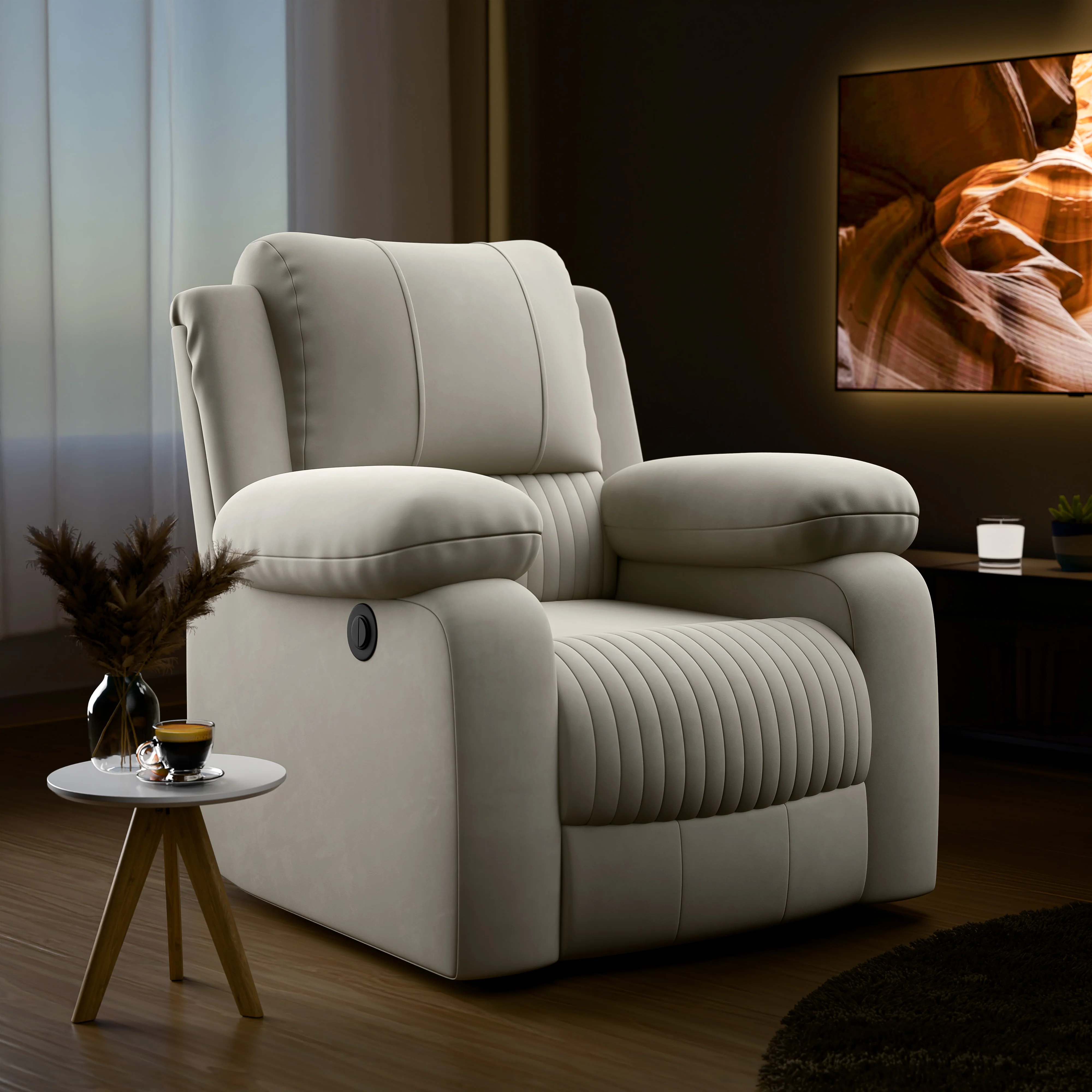 Green Soul Laze (R1) Single Seater Electric Recliner Sofa - Image 28