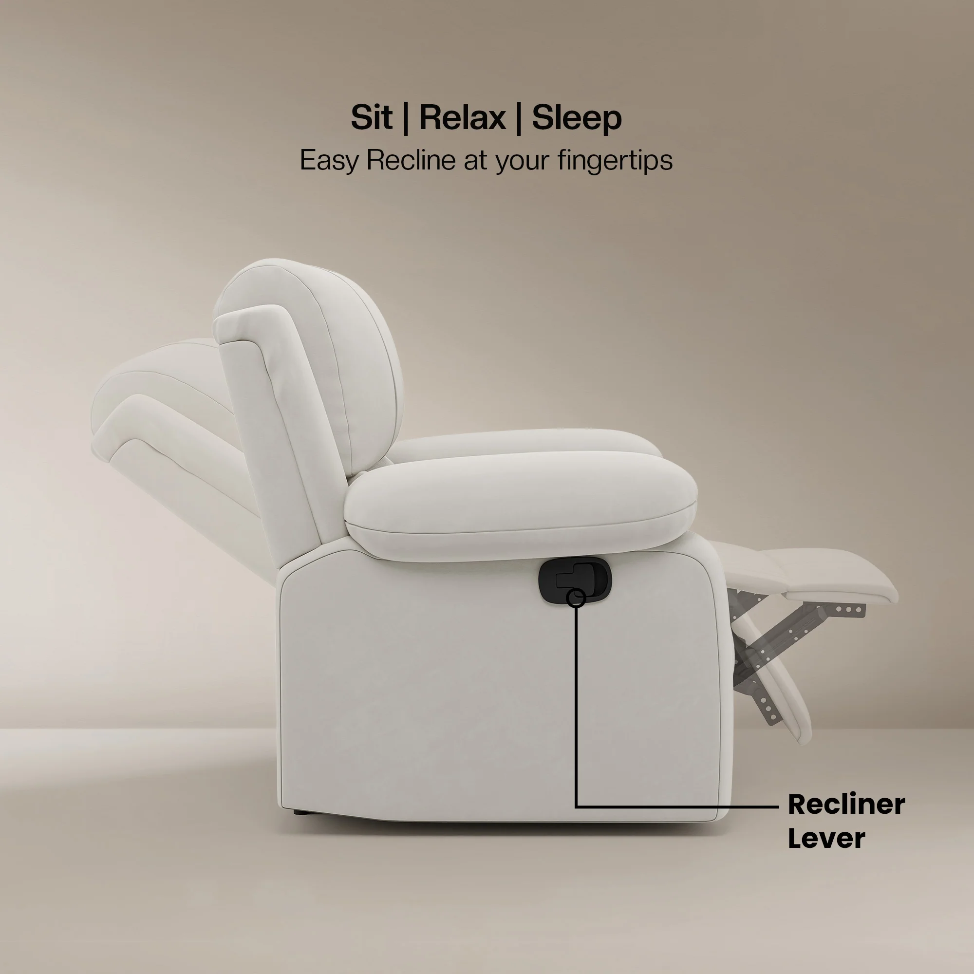 Green Soul Laze (R1) Single Seater Electric Recliner Sofa - Image 12