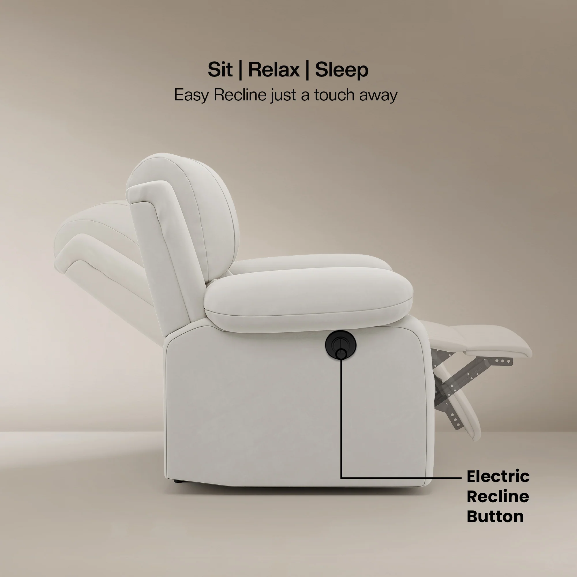 Green soul Laze (R3) Single Seater Electric Recliner Sofa - Image 17