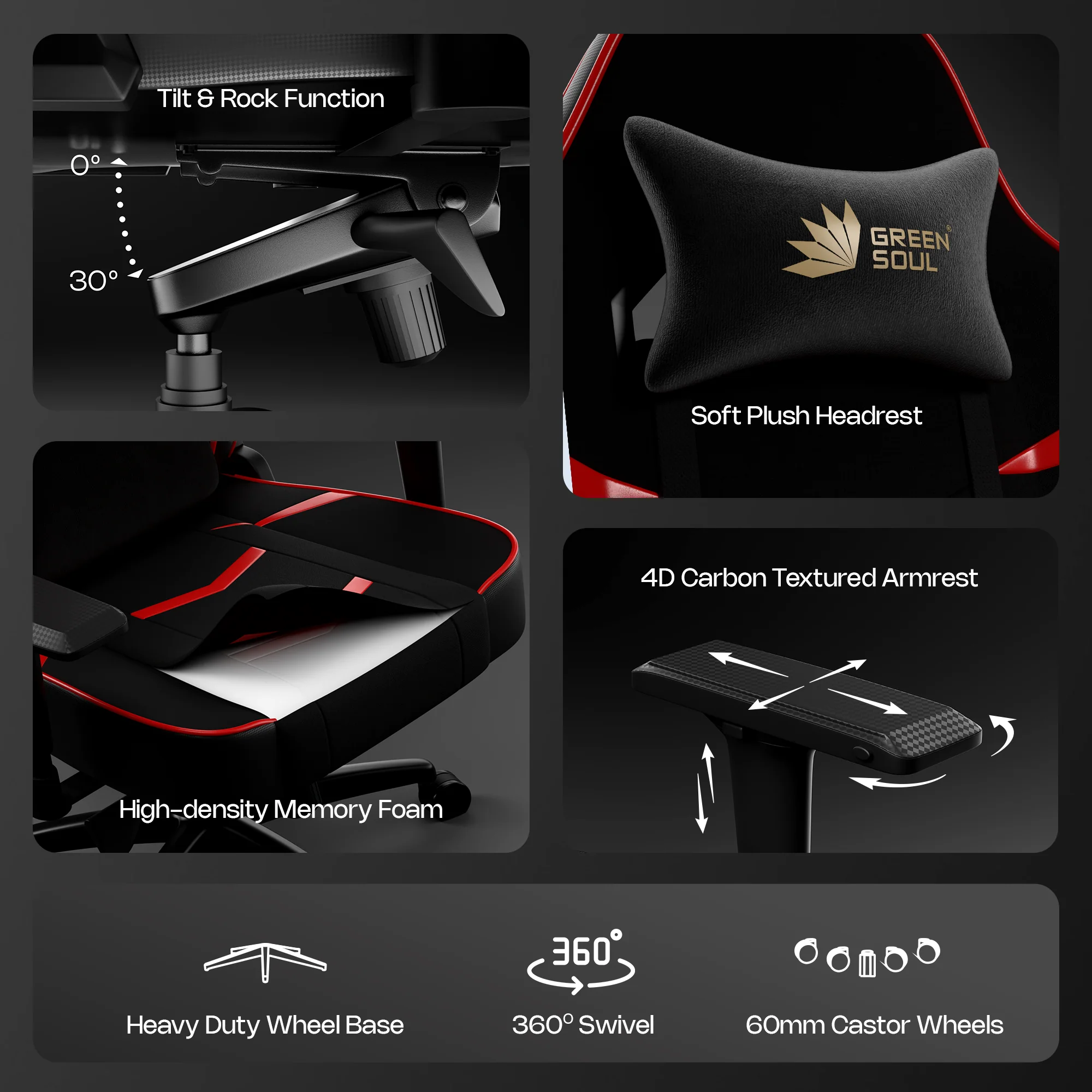 Green Soul Monster Ultimate (T) Gaming Chair - Image 38