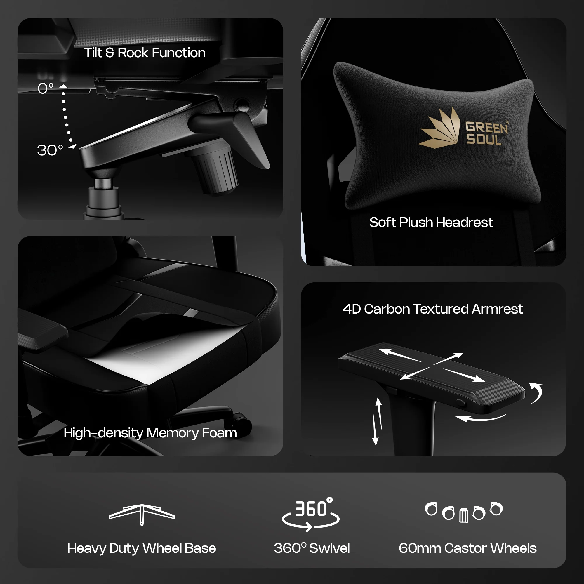 Green Soul Monster Ultimate (T) Gaming Chair - Image 43