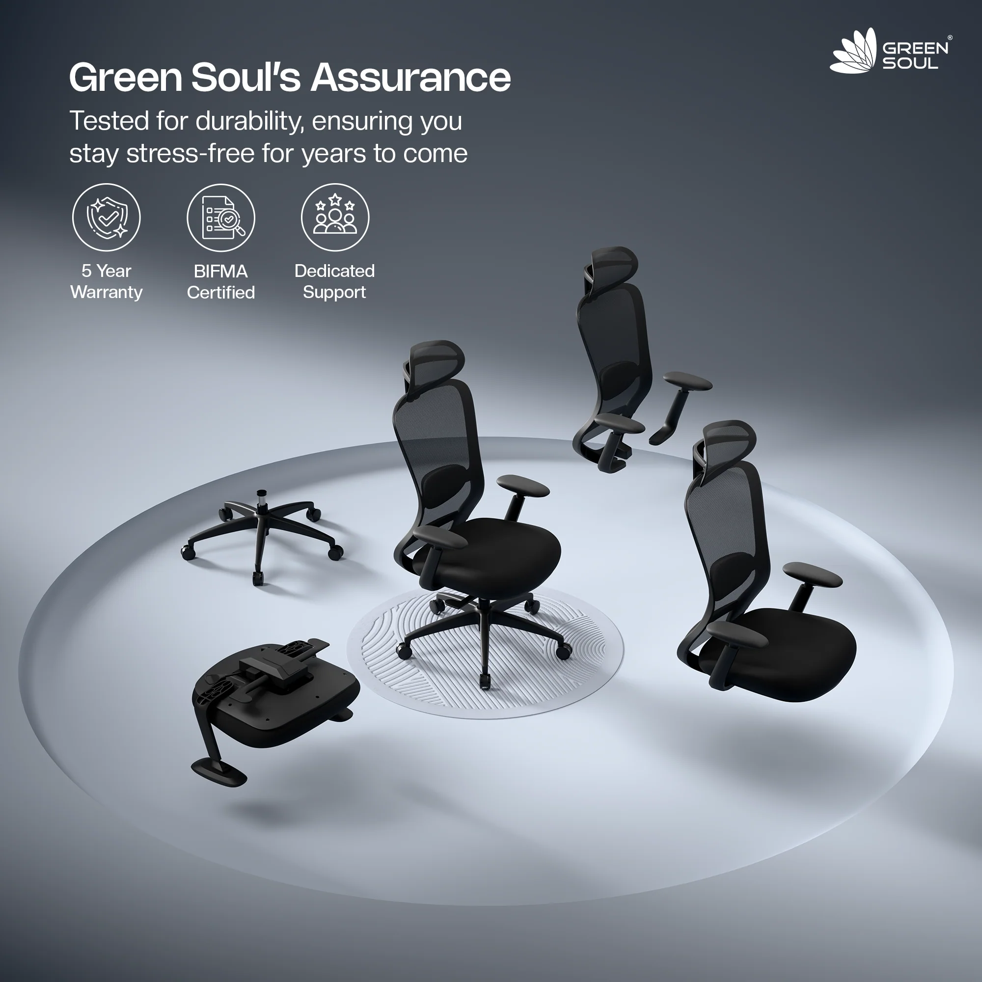 Green Soul Galaxy Ergonomic Office Chair - Image 27