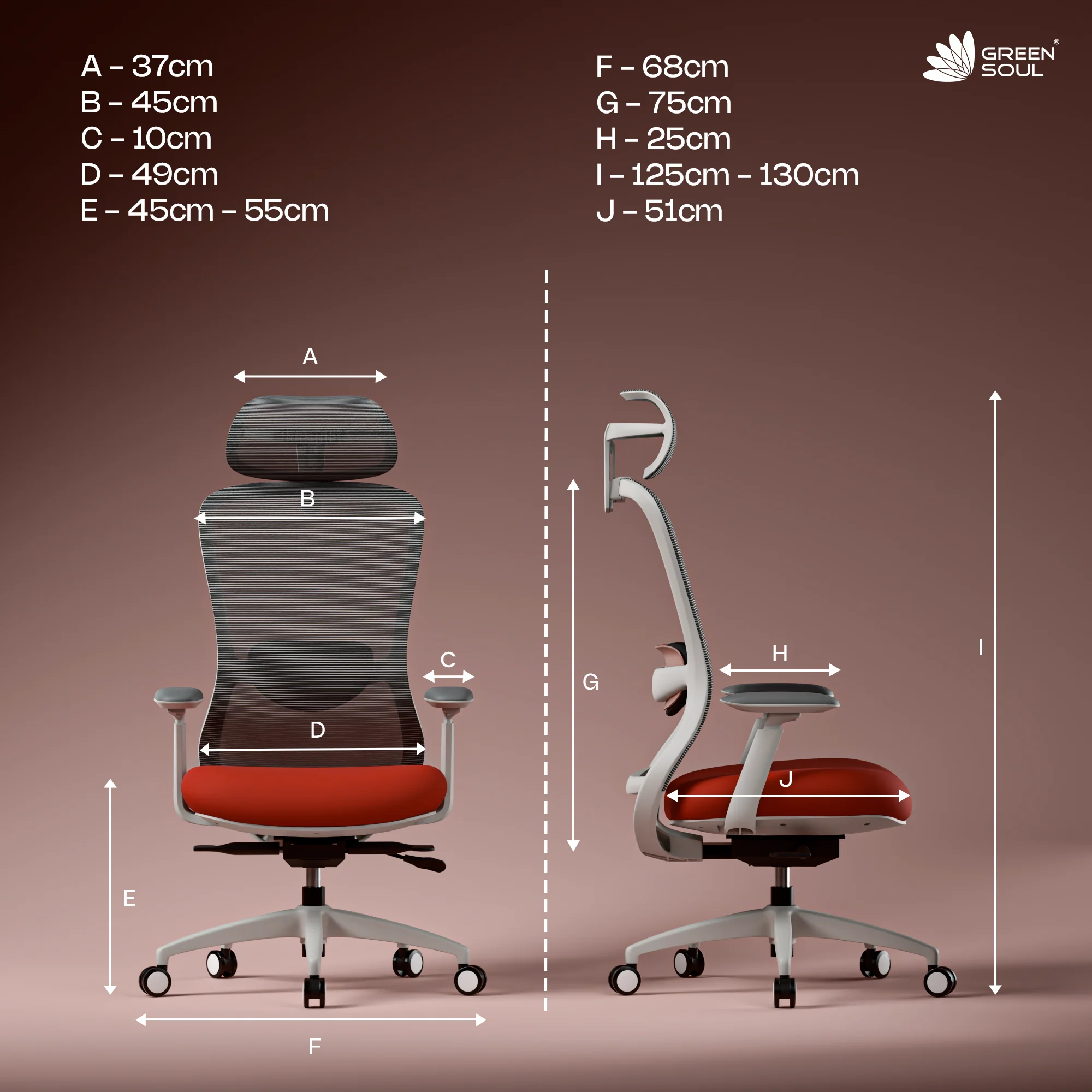 Green Soul Galaxy Ergonomic Office Chair - Image 3