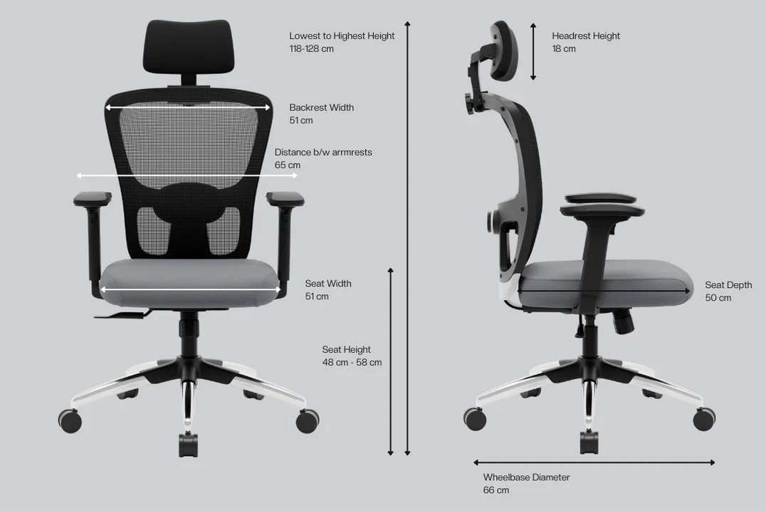 Green Soul Renewed Jupiter Pro High Back Mesh Office Chair - Image 10