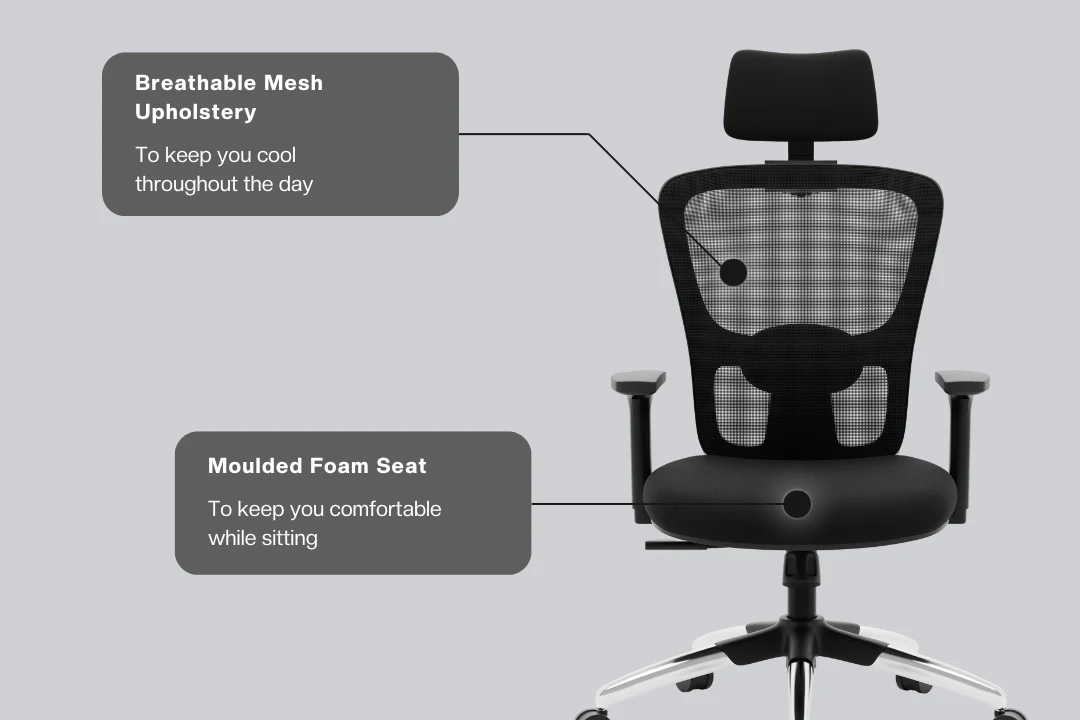 Green Soul Renewed Jupiter Superb High Back Office Chair - Image 6