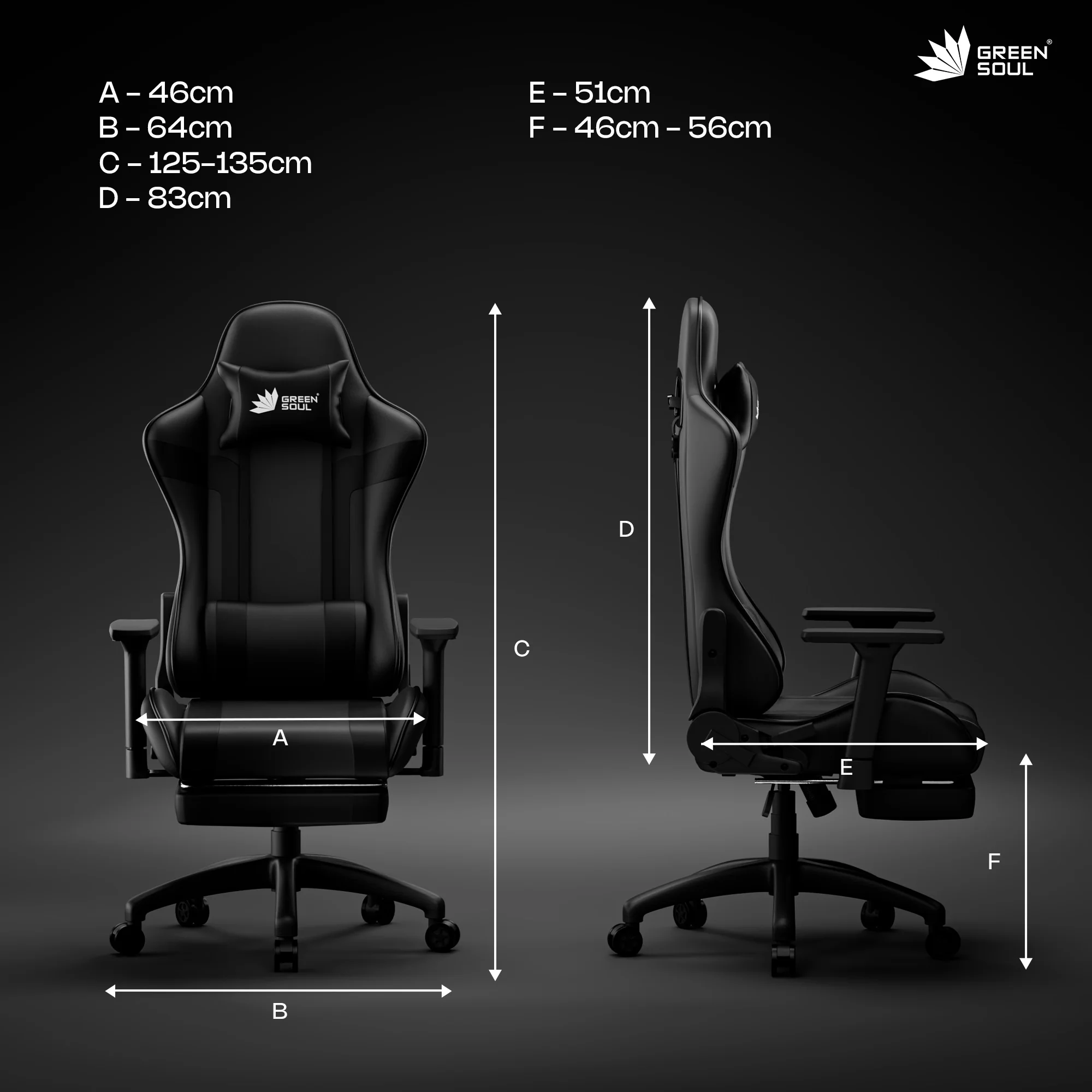 Green Soul Raptor Pro Racing Edition with Footrest Gaming Chair - Image 11