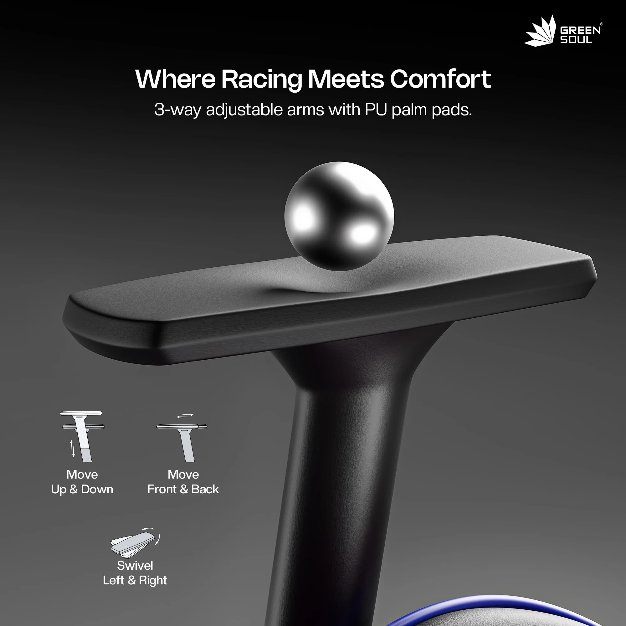 Green Soul Raptor Pro Racing Edition with Footrest Gaming Chair - Image 25