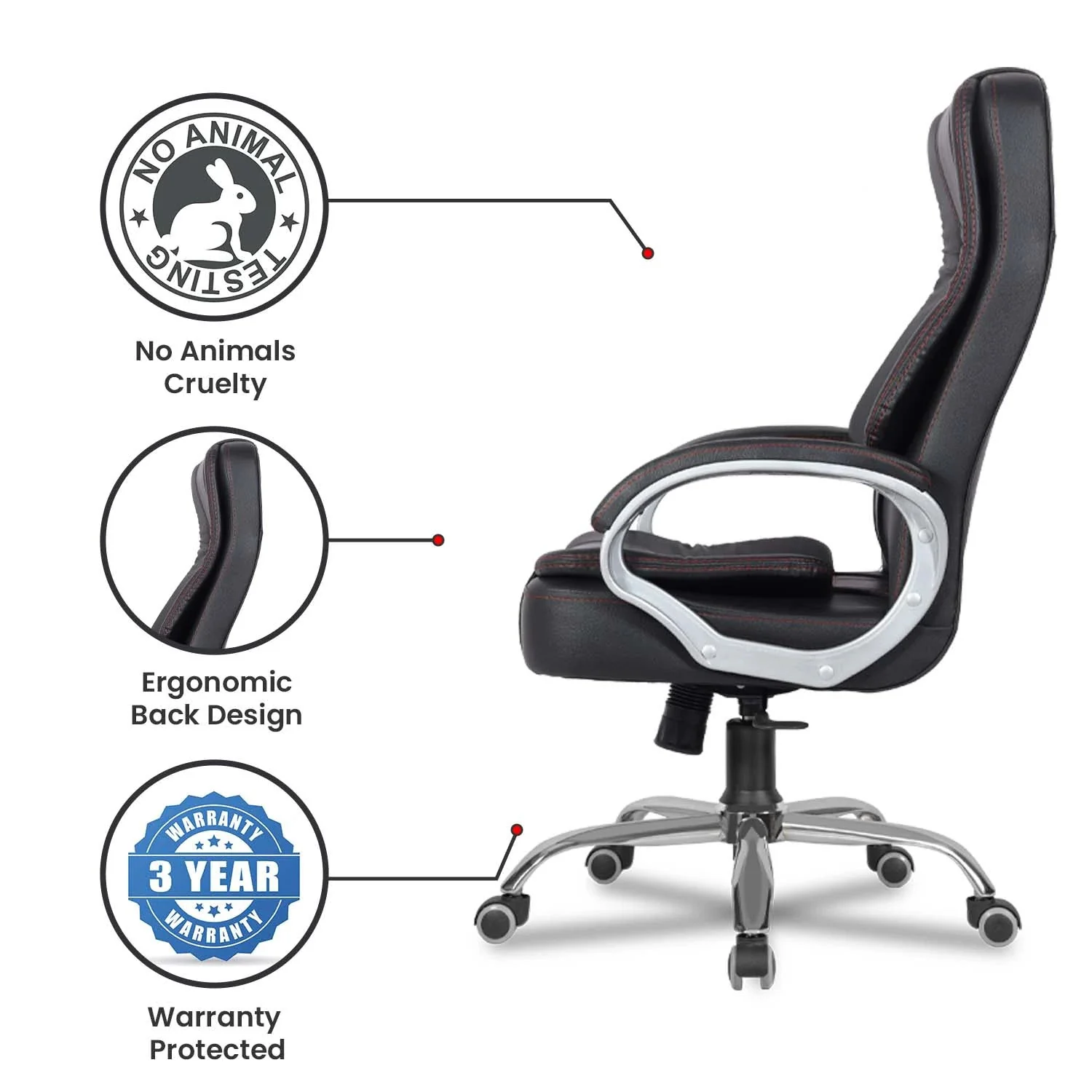 Green Soul Renewed Vienna High Back Executive Chair - Image 35