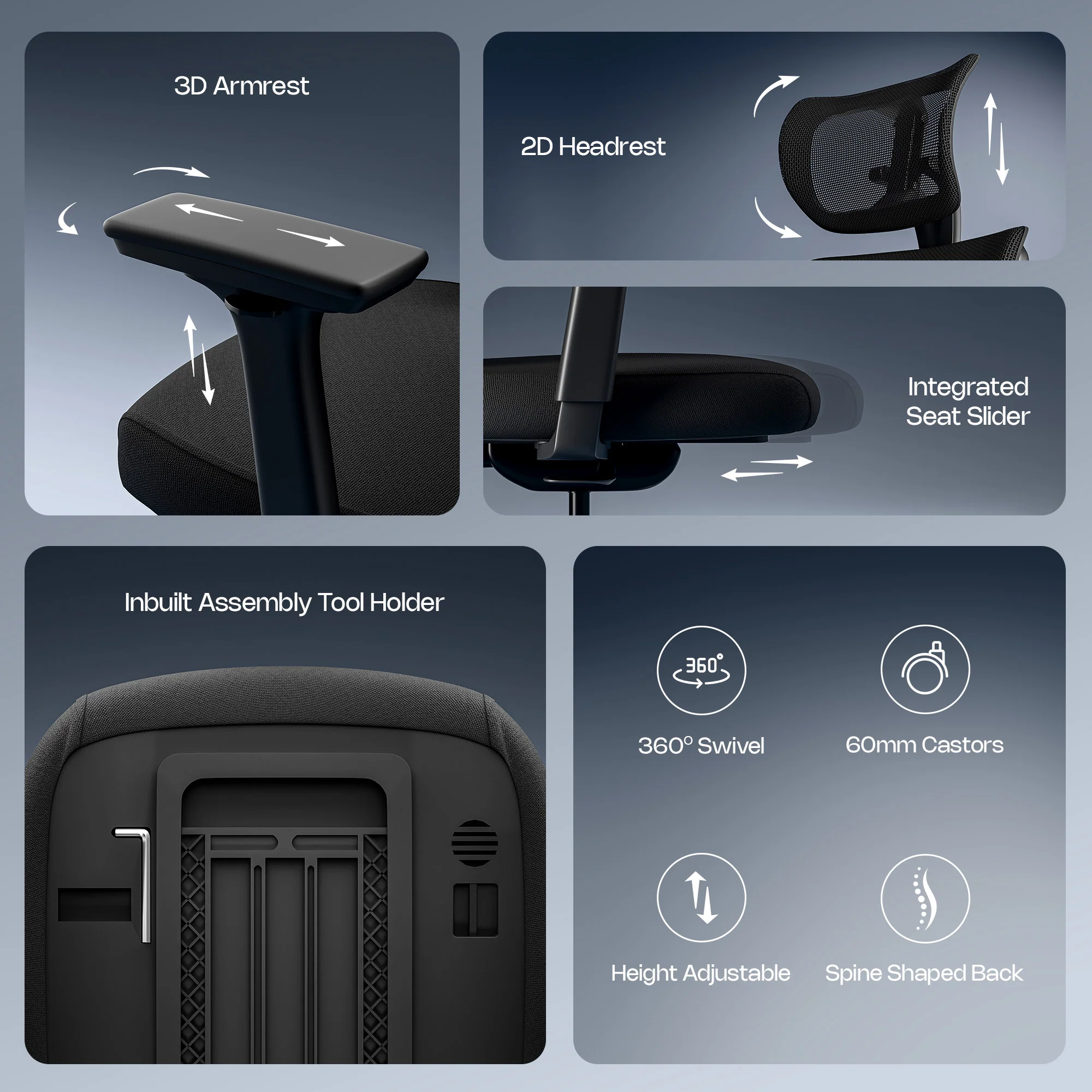 Green Soul Zodiac Superb with Upgraded Cushioned Lumbar Intelli-Adapt Recline Office Chair - Image 7