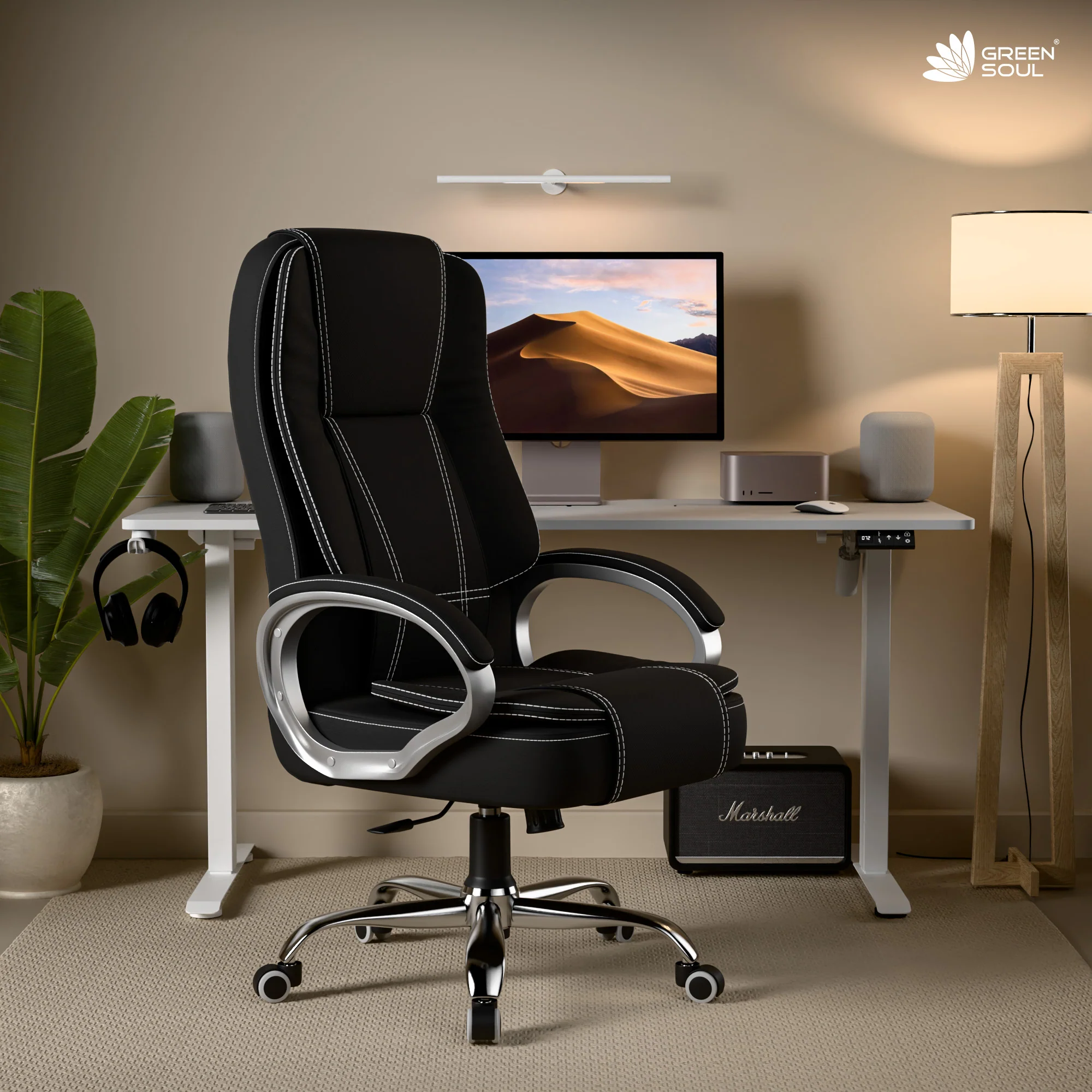 Green Soul Vienna Fabric Executive Chair - Image 58